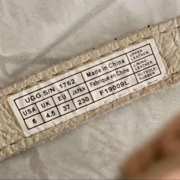 NWOT UGG Flat Thong Sheepskin Halendi Sandals 6 - Picture 8 of 8